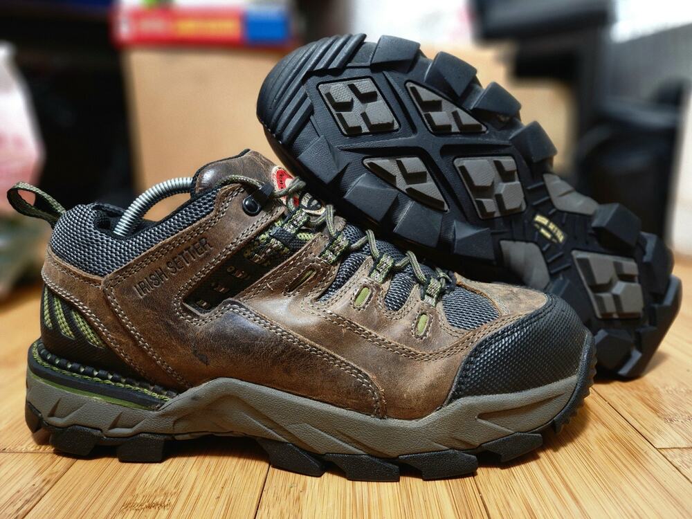 Red Wing Irish Setter Men 10 D Work Boots Leather Two Harbors Aluminum Toe 83102
